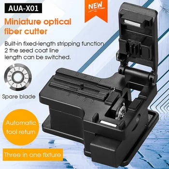 Fiber Cleaver AUA-X01 Cablu Cuțit de Tăiere FTTH Fibra Optica Cuțit Unelte de Tăiere Fibre Satâre 12 Suprafața Lamei