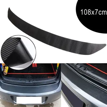 Fibra de Carbon Bara Spate Autocolant Trim Protector Pentru toate modelele VW Golf MK6 GTI R20 108x7cm
