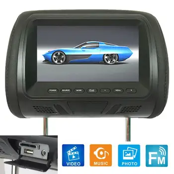Fierbinte De Vânzare!! Universal 7 Inch Auto Tetiera Monitor de Divertisment pentru locurile din Spate Multimediaed Player DvD pentru Auto