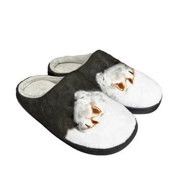 Fierbinte Michael Myers Moda Bumbac Personalizate Papuci Mens Sandale Femei Pluș Casual Incalzi Pantofii Termic Confortabil Papuci De Casă