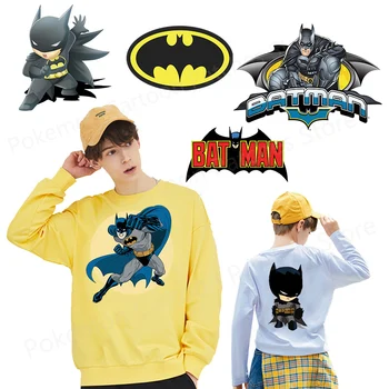 Film cu Batman Desene animate Fier pentru transfer termic pentru Îmbrăcăminte Autocolante pe Oameni Copii DIY T-shirt Îmbrăcăminte Hanorace de Transfer de Căldură Decor