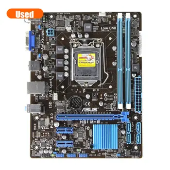 Folosit, ASUS H61M-E placa LGA 1155 DDR3 placa de baza suport I3 I5 I7 cpu H61 Desktop placa de baza transport Gratuit
