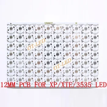Freeshipping!12MM CREE XPE/XPG/XTE/3535 LED PCB/ Aluminiu placă de bază/ placă de Circuit/PCB bord cu LED-uri 100buc/lot
