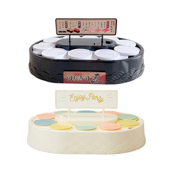 Funcționează cu baterii de tip Revolving Macaron Stea 10 Tava produse de Patiserie, Ciocolată de Desert Sushi Cupcake Tăvi pentru Bakeware Magazin Instrument