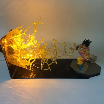 [Funny] Anime DBZ Wukong Vegeta Spiritul Bomba Figurine model de Lampă cu LED-uri de lumină mingea Jucărie Kamehameha Explozie Scena ambarcațiunile de jucărie
