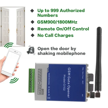 G102 Control de la Distanță 999 De Utilizatori GSM Poarta de Deschidere a Comutatorului Releului Ușa de Acces Wireless de Deschidere a Ușii De Apel Gratuit 900/1800MHz Gratuit Nava