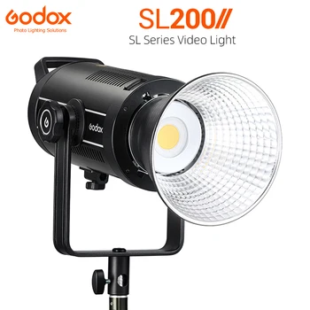 Godox SL200II SL-200W II Video cu LED-uri de Lumină 200W Bowens Muntele 5600K lumina Zilei Echilibrat Wireless 2.4 G X Sistem pentru Interviu