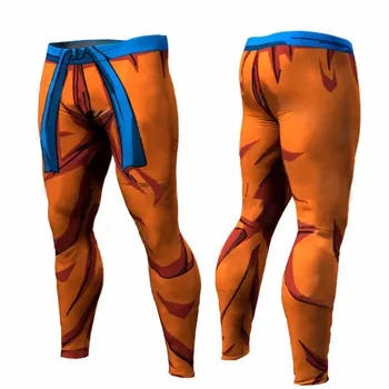 Goku 3D Imprimate Model de Compresie Dresuri Pantaloni Barbati pantaloni Skinny Pantaloni Legging de sex Masculin Vegeta Costum pantaloni Lungi