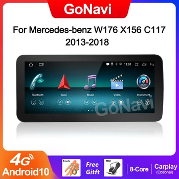 GoNavi Android Auto Multimedia Player Pentru Mercedes W176 X117 X 156 W463 2013-2018 Google WIFI 4G SIM BT Ecran IPS GPS Carplay