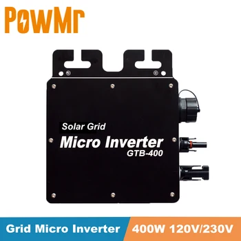 GTB-400W Grila Micro Invertor 120V 230V DC/AC Smart Micro MPPT Solar Converter 22-50V Comunicare Wireless cu WIFI Monitorizare