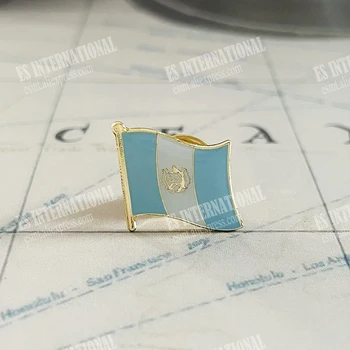 Guatemala Drapelul Național Ace De Rever Epoxidice Cristal Metal Emailat Insigna Vopsea Brosa Suvenir Costum De Personalitate Comemorative Cadouri