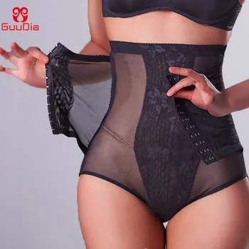 GUUDIA Femei Body Shaper Chilotei Vara ochiurilor de Plasă Respirabil Formatorii Ușor Baie Tummy Control Shapewear Înapoi Deschide Shaper Panty