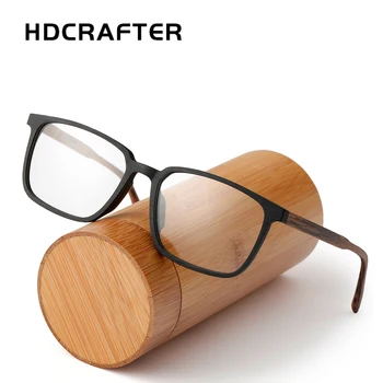 HDCRAFTER Supradimensionate din Lemn Rama de Ochelari baza de Prescriptie medicala Bărbați Ochelari Ochelari Ochelari ochelari de Soare Ochelari de Calculator Rame Optice