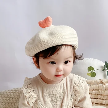 HoneyCherry Copil Pălărie Fete Copil Bereta Fată Roșu Net Copil Pictor Pălărie Drăguț Super-Drăguț Copil Pălărie