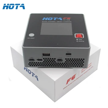 HOTA F6 Quad-Channel Echilibru Inteligent Încărcător 1-6S DC1000W 250Wx4 15Ax4 Lipo Încărcător de Baterie USB Tip-C pentru RC FPV Drone Piese