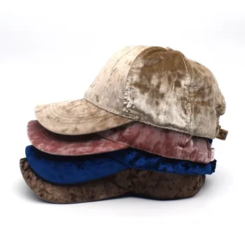 Iarna Streetwear Catifea de Aur Șapcă de Baseball Pentru Femei și Bărbați Hip-Hop în aer liber, Soare Cald Pălărie Moale Reglabil Sapca Casquette
