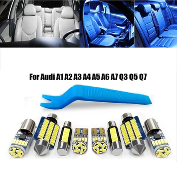 Interior Canbus LED Pachet Kit se Potrivesc Pentru Audi A3 8P sportback 8V 8L, A4 B5 B6 B7 B8 A5 8T A6 C5 C6 C7 A7 A8 D2 D3 A1 8X A2 Q3 Q5 Q7