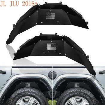 Interior spate Aripa Garnituri se Potrivesc pentru 2018 -2022 Jeep Wrangler JL JLU Aluminiu Design Ușor apărătorile-NE Logo-ul (Negru)