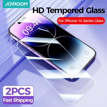 Joyroom 2 BUC Sticla Temperata Pentru iPhone 14 13 12 Pro Max 12 Full Capac de Protectie din Sticla Pentru iPhone 14 Pro Max Ecran Protector
