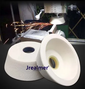 Jrealmer 1buc în formă de Cupă Dia70/100/125mm Alb corindon cu roată de măcinare și de înaltă calitate Alb corindon