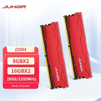 JUHOR Ram DDR4 8GB 16GB 2666MHz 3200MHz 8GBX2 16GBX2 Desktop Jocuri de Memorie