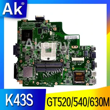K43S Laptop Placa de baza W/ GT520M GT540M GT630M GPU-ului Pentru ASUS K43SJ K43SV K43SM A43S X43S K43S placa de baza Placa de baza HM65
