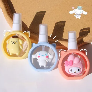 Kawaii Hello Kittys Sticla Cu Pulverizator Anime Drăguț Sanrio Cinnamoroll Kuromi Machiaj Sticla De Apa De Plastic Acoperă Portabil Sticlă Mică