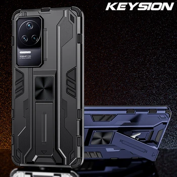 KEYSION la Șocuri Armura Caz pentru Xiaomi POCO F4 5G F4 GT F3 GT Silicon + PC Kickstand Telefon Acoperă pentru Redmi K40S K50 de Jocuri de noroc
