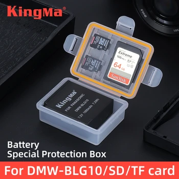 KingMa Baterie carcasa de Plastic a Bateriei Suport Cutie de Depozitare pentru Panasonic Camera BLG10 Baterie Lumix DMC-GF3 GF6 GX7 GX85