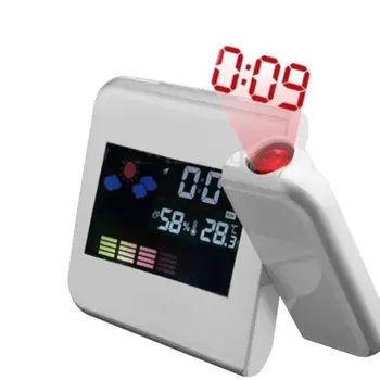 LED Digital de Proiectie Ceas cu Alarma Termometru Temperatura Birou Timp de Afișare a Datei Proiector Calendar Tabelul Ceas cu Led-uri
