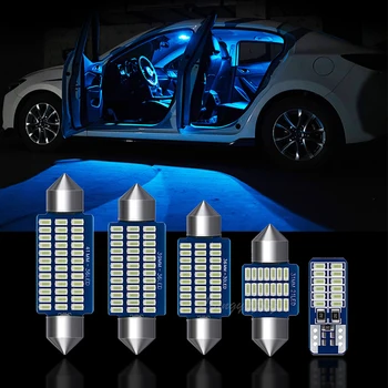 LED-uri de Interior Hartă Dom Portbagaj Kit de Lumina Lămpii numărului de Înmatriculare Canbus Pentru Seat Ibiza 6L 6L1 6J 6P 6J5 6P1 6J1 6P5 6J8 6P8 2002-2016