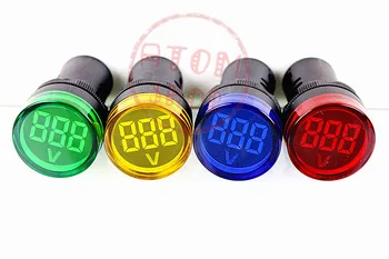 LED22MM Digital AC Voltmetru 24-500V Tensiune Indicator Contor AD22-22VS Display Digital Indicator Lampa D