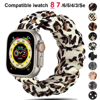 Leopard Curea pentru Apple watch band 40mm 44mm 42mm 38mm 49mm Elastice din Nylon Buclă bratara iwatch ultra seria 3 SE 6 7 8 45mm 41mm