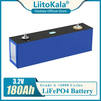 LiitoKala 3.2 V 180Ah Lifepo4 Baterie de curent de înaltă capacitate mare masina Celule diy 12V 24V stocare a energiei Solare RV masina de golf