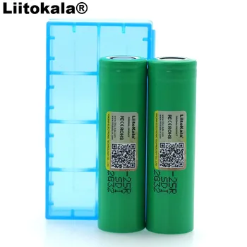 Liitokala Noi 18650 2500mAh baterie INR1865025R 3.6 V de descărcare de gestiune 20A baterii Reincarcabile + cutie de Depozitare