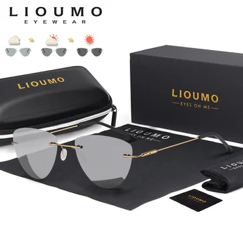 LIOUMO Triunghi ochelari de Soare Polarizati pentru Femei Barbati Ultralight Fotocromatică Ochelari Anti-Orbire Conducere Ochelari lentes de sol hombre