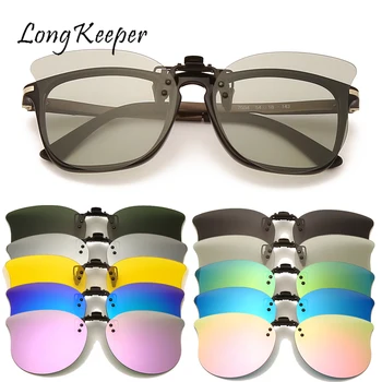 LongKeeper Polarizat ochelari de Soare Barbati Clip Pe ochelari de Soare, Accesorii Ochelari Fotocromice de Conducere Ochelari Femei Cat Ochelari UV