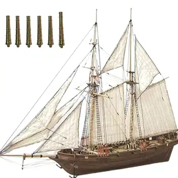 Lucrate manual din lemn din Lemn cu Panze Livra Kituri de 1:100 Scara Acasă DIY Model de Decor Acasă Barca Cadou Jucărie din Lemn de Nave Model de Asamblare