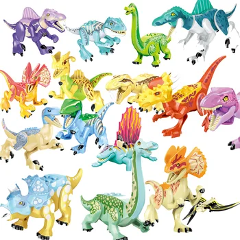 Lumea animală Serie Dinozaur Super drăguț desene animate Spinosaurus DIY Model de Blocuri Caramizi Jucarii si Cadouri