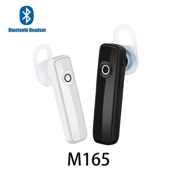 M165 Mini fără Fir setul cu Cască Bluetooth Stereo Bass Căști Hands-free căștile cu microfon funcționează cu toate smartphone-uri