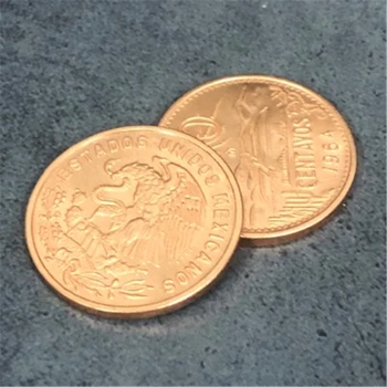 Magnetic Mexican 20 Centavo Coin Magic Trucuri (Super-Puternic, 2.86 cm, Cupru) Până Aproape de Strada Etapă Recuzită Magie Truc