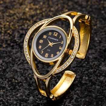 Mai Nou De Lux Din Oțel Inoxidabil De Aur Femei Ceasuri De Moda Cuarț Ceasuri Mici Formați Doamnelor Brățară Brățară Ceas Reloj Mujer