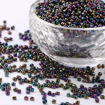 Margele de sticla 2/3/4mm Rotund Iris Bijuterii DIY Design Vrac Bijuterii Brățară Gât Margele de Semințe de bijuterii a face aprovizionarea cu Ridicata F65