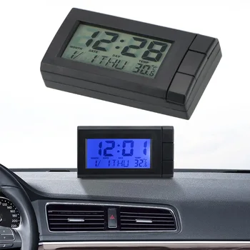 Masina Termometru Cu Funcția de Iluminare din spate LCD Ceas Digital Auto Temperaturii Interioare Auto Ornamente