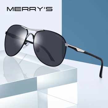 MERRYS DESIGN Bărbați Clasic Polarizat ochelari de Soare Barbati din Aluminiu Pilot Ochelari Pentru Conducere de Lux Nuante UV400 S8712G