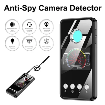 Mini Anti Spy aparat de Fotografiat Ascunse Detector WiFi Infraroșu Semnal Wireless Micro Phinhole Cam Scanner GPS Tracker Radio Finder Alarmă cu LED-uri