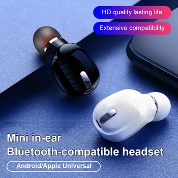 Mini Bluetooth Căști de Anulare a Zgomotului Căști fără Fir Handsfree setul cu Cască Stereo cu Microfon Pentru PC, iPhone, Samsung, Xiaomi
