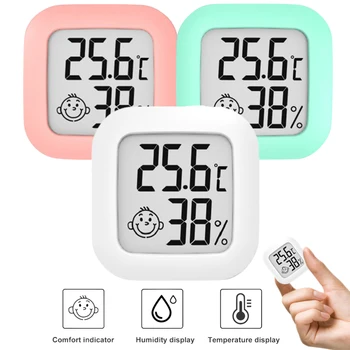Mini LCD Digital Termometru Higrometru Piscină Interioară, Cameră de Electronice de Temperatură și Umiditate Metru Senzor de Ecartament Stație Meteo