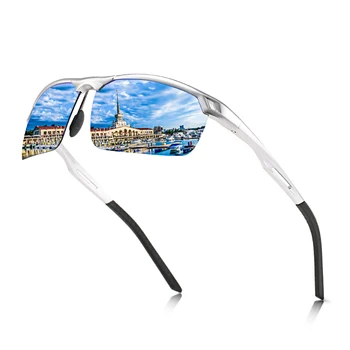 Moda Aluminiu Magneziu ochelari de Soare pentru Barbati Lentile Polarizate pentru a Proteja Ochii de Soare Ochelari de sex Masculin de Conducere Ochelari Sport Oculos De Sol