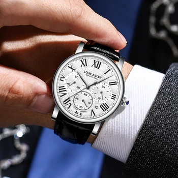 Moda ceasuri de Afaceri ceas pentru barbati Data rezistent la apă, Cronograf Masculin Ceas Brand de Lux Mens Ceasuri relogio masculino